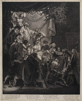 KG 06285
<br/>
Inwijdingsritueel schildersbent te Rome
<br/>
<em>Pool, Matthijs (1676-1740)</em>